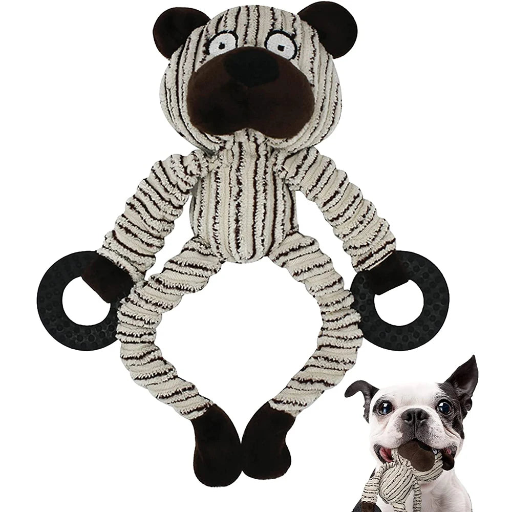 Interactive Plush Squeaky Puppy Chew Toys - Perfect for Teething & Training Small Dogs