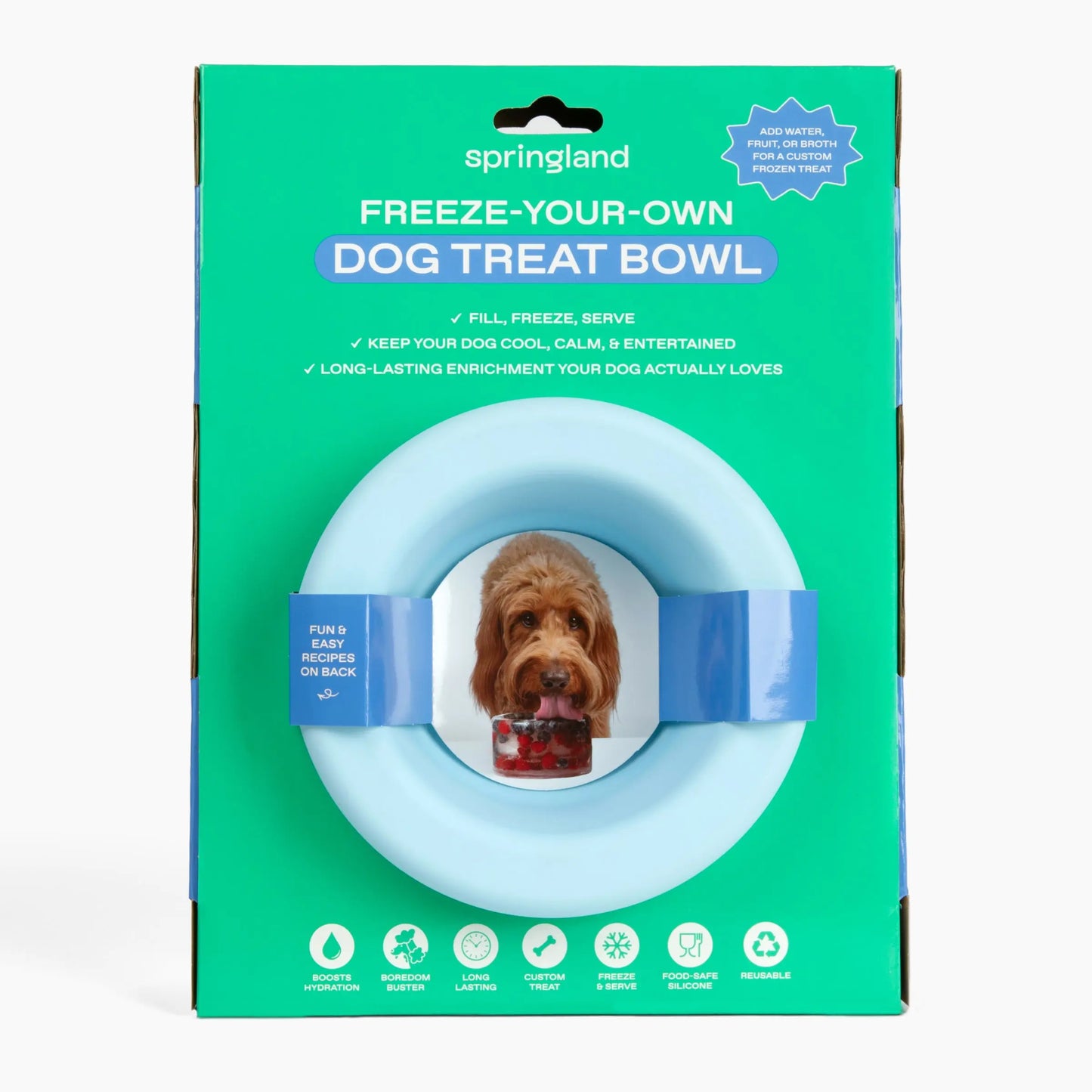 Create Frozen Delights for Your Pup with the Freeze-Your-Own Dog Treat Bowl