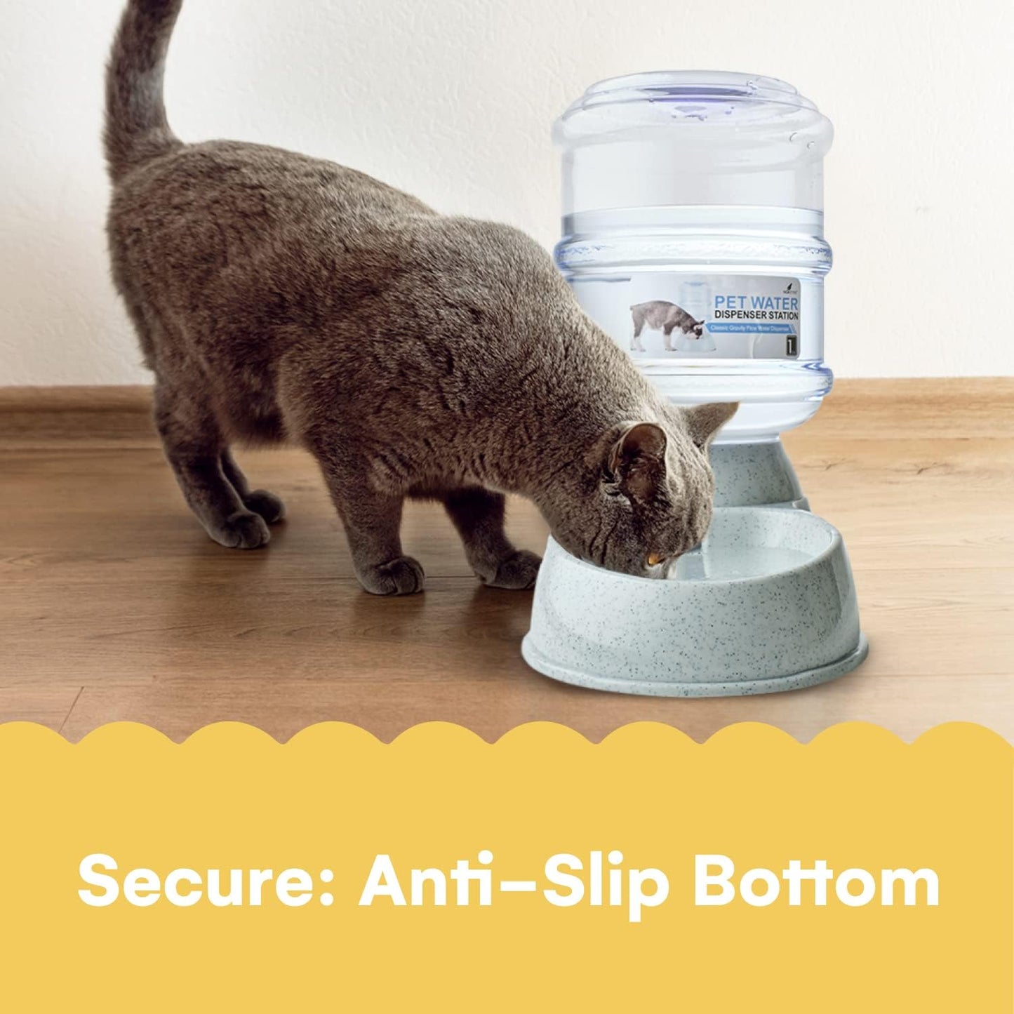 NOA Automatic Pet Water Dispenser - Ultimate 3.8L Gravity Feeder and Waterer Station for Cats and Dogs