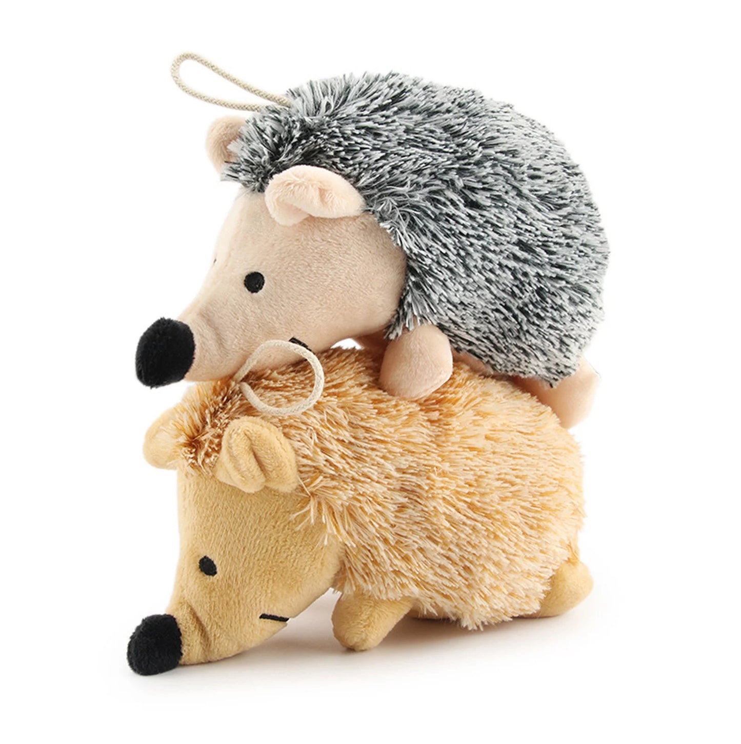 Cuddle & Play: Soft Plush Squeaky Hedgehog Dog Toy for Puppies and Small Dogs