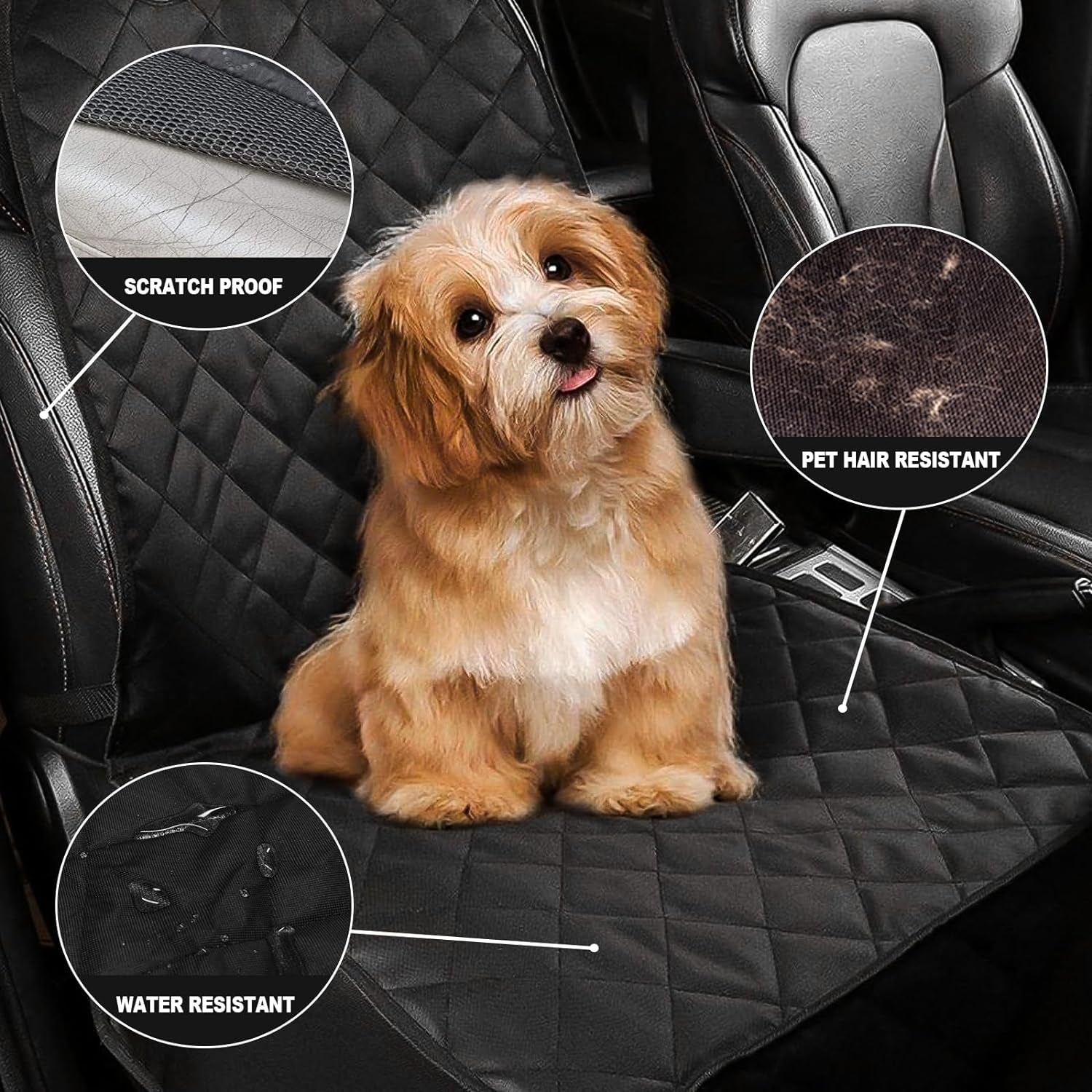 Ultimate Dog Car Seat Cover - Heavy Duty Waterproof Protector for Cars, SUVs & Trucks - 2-Pack with Side Flaps for Maximum Coverage and Comfort