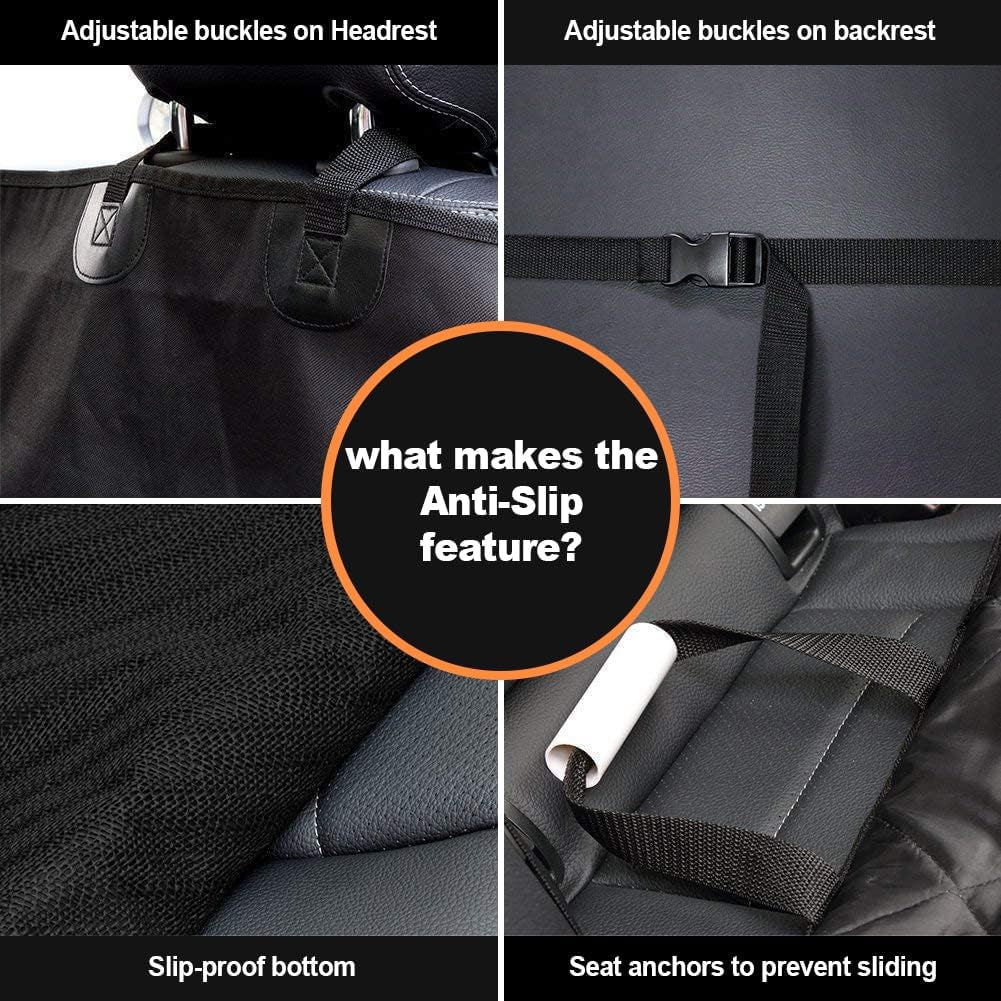 Ultimate Dog Car Seat Cover - Heavy Duty Waterproof Protector for Cars, SUVs & Trucks - 2-Pack with Side Flaps for Maximum Coverage and Comfort