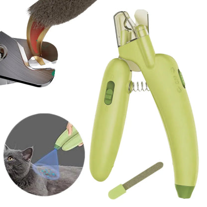 Illuminate Your Pet Grooming Routine: LED Nail Clipper with Built-In UV Detection, Sharp Blades, and Ergonomic Grip for Safe and Easy Trimming