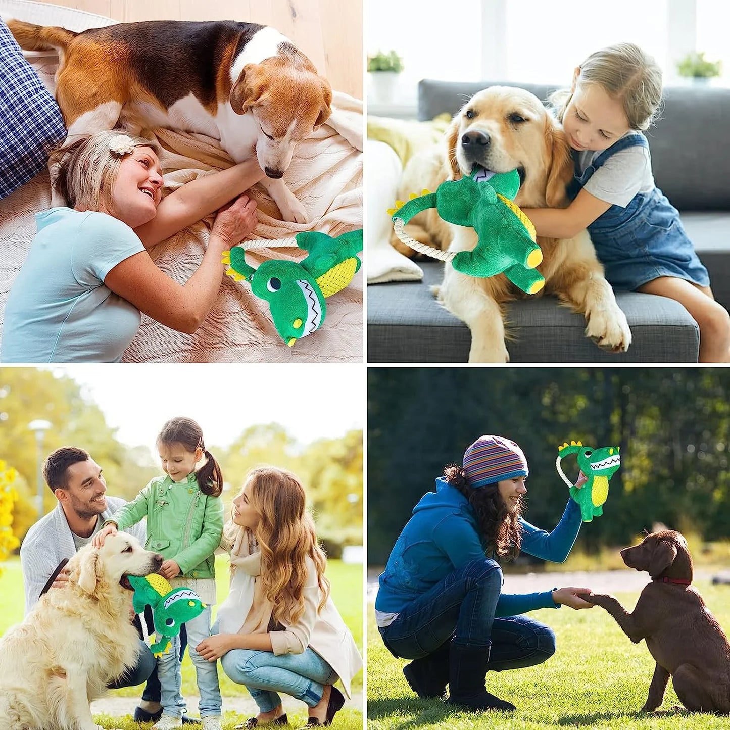 Exciting Squeaky Plush Dog Toy for Puppies - Durable Chew Toy for Small to Medium Breeds