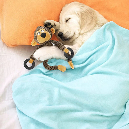Interactive Plush Squeaky Puppy Chew Toys - Perfect for Teething & Training Small Dogs
