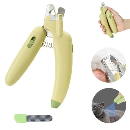 Illuminate Your Pet Grooming Routine: LED Nail Clipper with Built-In UV Detection, Sharp Blades, and Ergonomic Grip for Safe and Easy Trimming