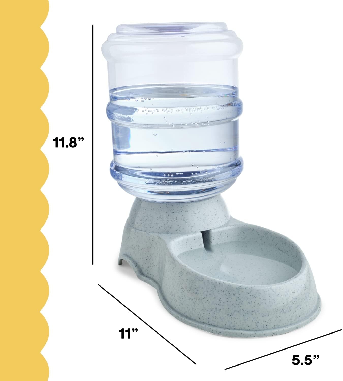 NOA Automatic Pet Water Dispenser - Ultimate 3.8L Gravity Feeder and Waterer Station for Cats and Dogs