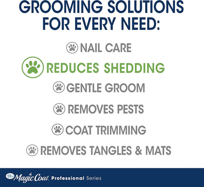 Transform Your Pet's Grooming Routine with the Magic Coat Professional Series Slicker Brush - Reduces Shedding, Enhances Shine, and Perfect for All Coat Types!