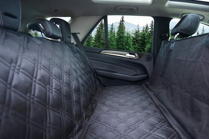 Premium Bulldogology Dog Car Seat Cover - 58"x56" Waterproof Hammock Style Protector for Back Seat - Ideal for SUVs and Trucks - Keep Your Car Clean and Your Pet Comfortable