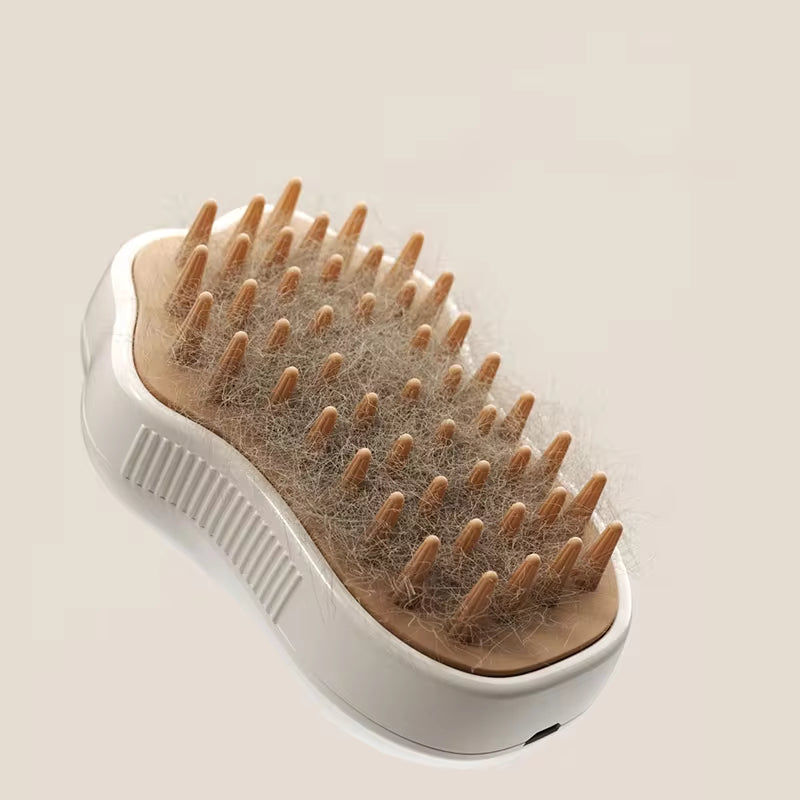 3-in-1 Electric Pet Grooming Brush with Steam and Spray - Perfect for Cats and Dogs!