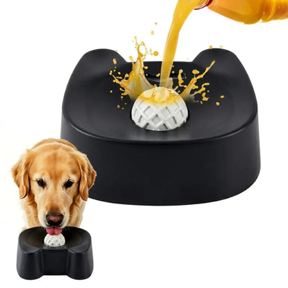 Revolutionize Mealtime with Our Silicone Slow Feeder Bowl for Dogs - Non-Skid Ball-In Lick Design, Perfect for Bone Broth & Yogurt, Anxiety Relief for Small to Large Dogs (Blue) - Mid Year Sale!