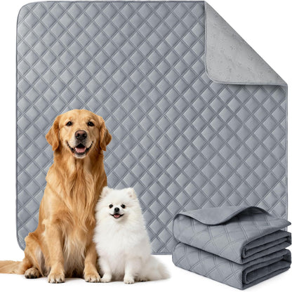 Premium Reusable Washable Dog Pee Pads - Large/Extra Large 36'' x 41'' - 2 Pack of Absorbent, Non-Slip, Waterproof Training Pads for Leak-Proof Potty Solutions