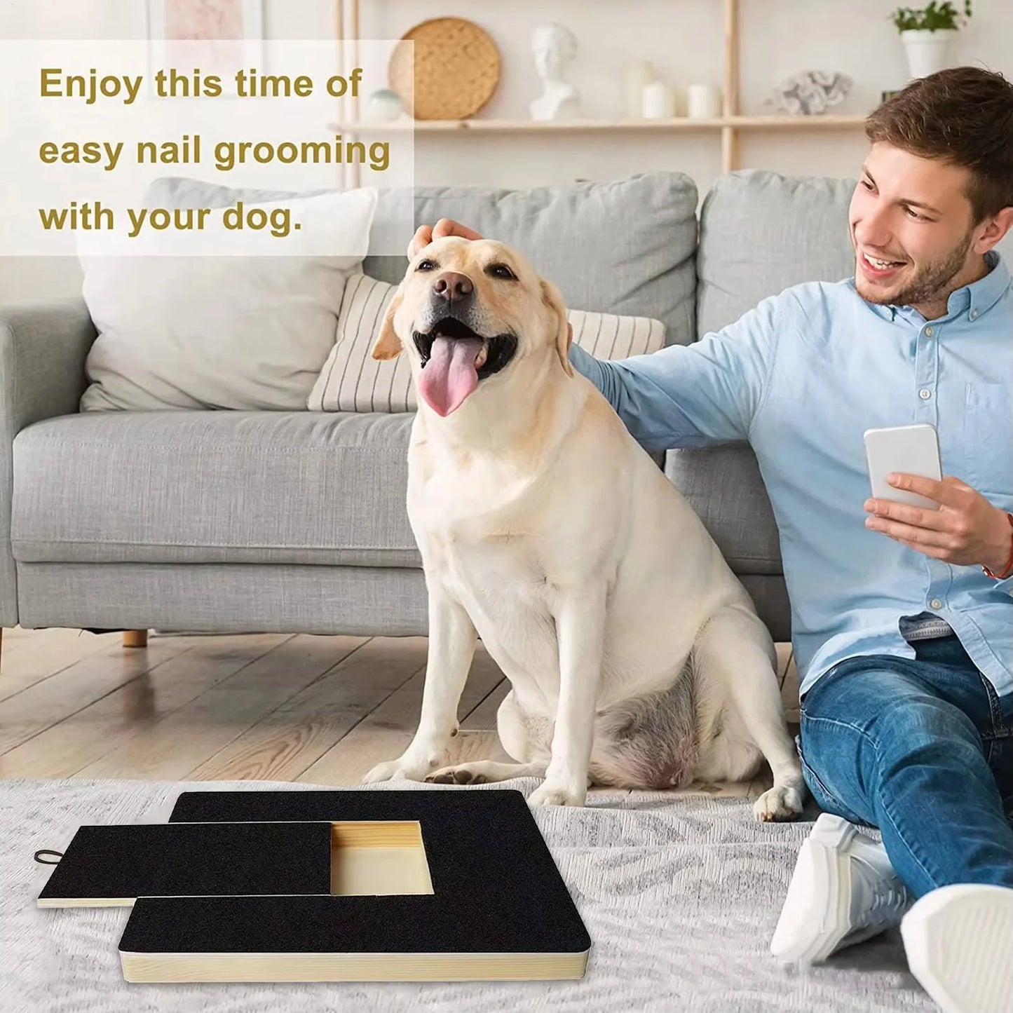 Transform Grooming into Fun with Our Dog Nail Scratch Board & Treat Drawer - The Ultimate Stress-Free Solution for All Breeds