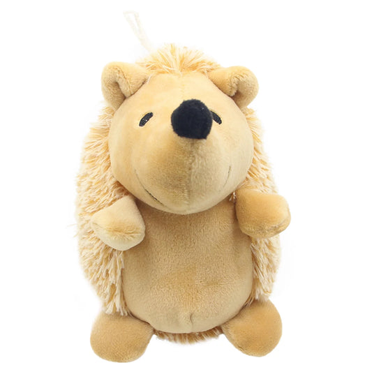 Cuddle & Play: Soft Plush Squeaky Hedgehog Dog Toy for Puppies and Small Dogs