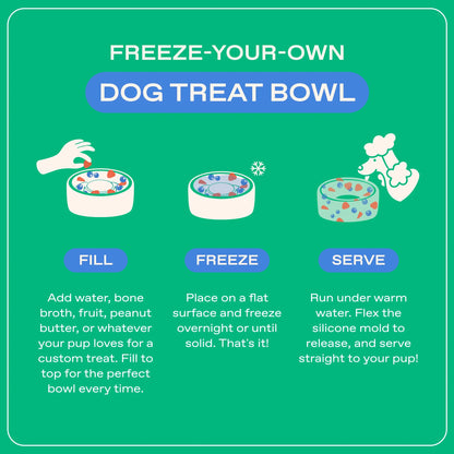 Create Frozen Delights for Your Pup with the Freeze-Your-Own Dog Treat Bowl