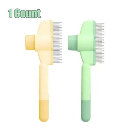 Transform Your Pet's Grooming Routine with Our Self-Cleaning 2-Pack Pet Hair Removal Comb – Perfect for Dogs & Cats of All Hair Types!