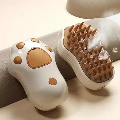 3-in-1 Electric Pet Grooming Brush with Steam and Spray - Perfect for Cats and Dogs!