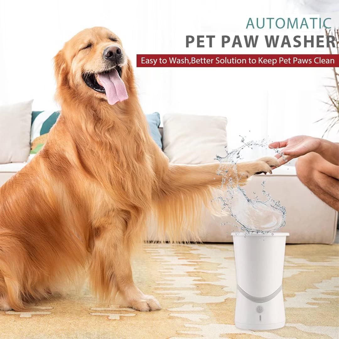 Revolutionary Automatic Pet Paw Cleaner Cup - USB Rechargeable, Portable & Effortless Cleaning for Small to Medium Dogs