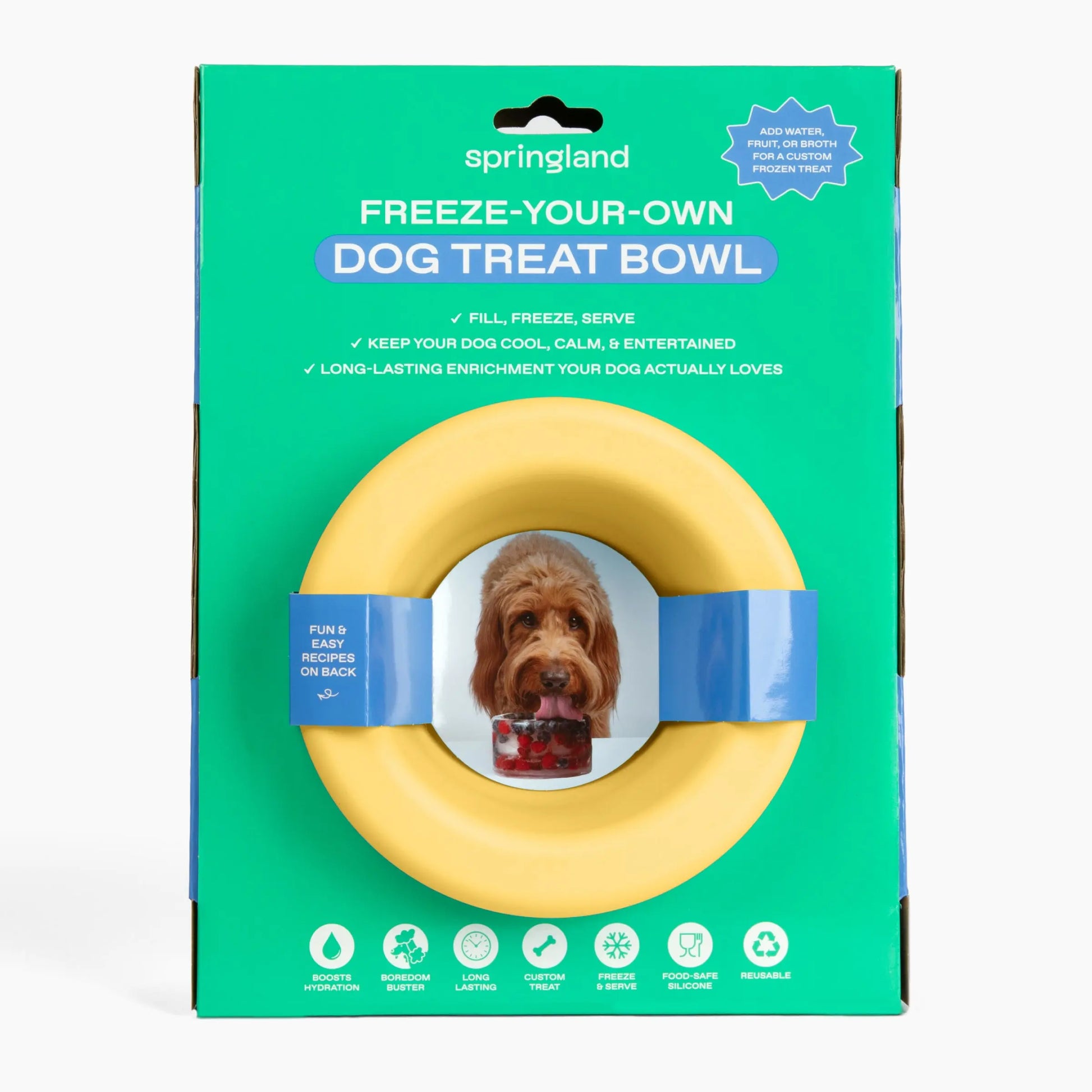 Create Frozen Delights for Your Pup with the Freeze-Your-Own Dog Treat Bowl