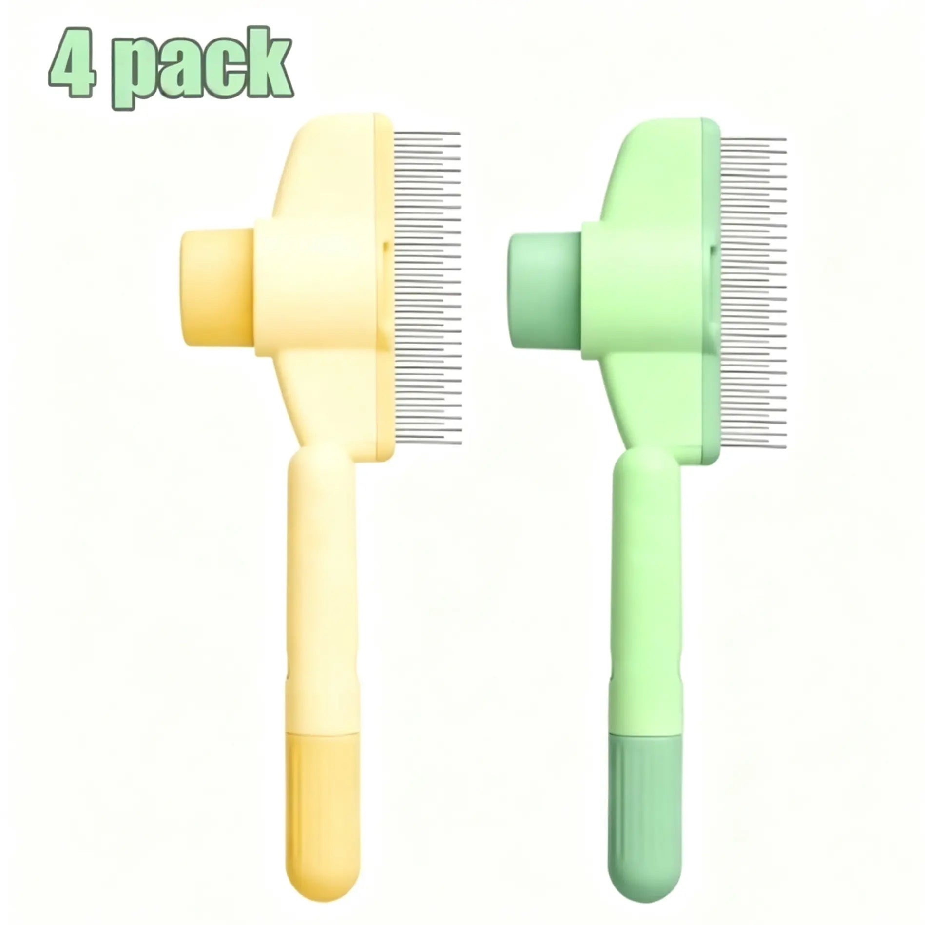 Transform Your Pet's Grooming Routine with Our Self-Cleaning 2-Pack Pet Hair Removal Comb – Perfect for Dogs & Cats of All Hair Types!