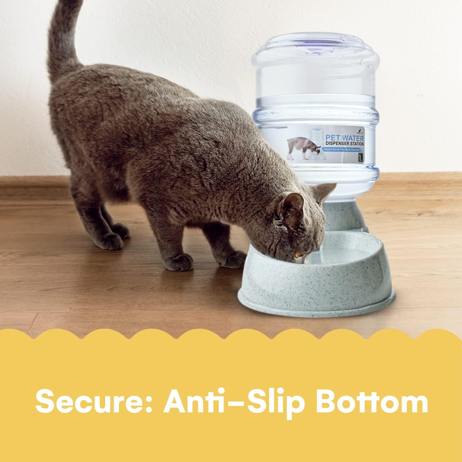 NOA Automatic Pet Water Dispenser - Ultimate 3.8L Gravity Feeder and Waterer Station for Cats and Dogs