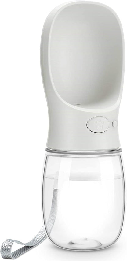Portable Leak-Proof Dog Water Bottle - Perfect Travel Companion for Your Pup (Milk White, 12oz)