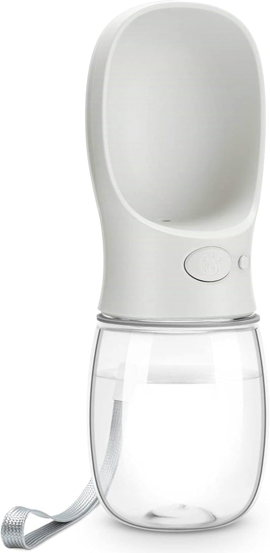 Portable Leak-Proof Dog Water Bottle - Perfect Travel Companion for Your Pup (Milk White, 12oz)