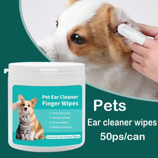 Ultimate Ear Cleaning Wipes for Cats and Dogs - Gentle Ear Care and Mite Removal