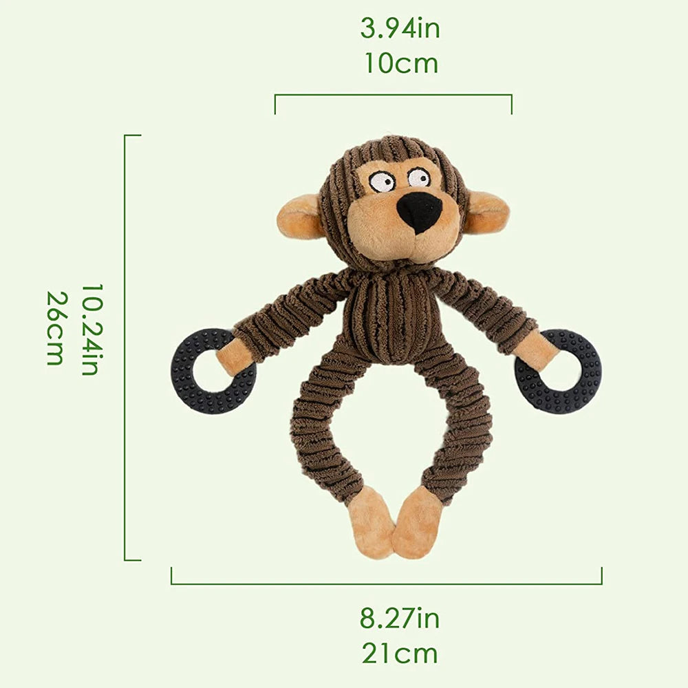 Interactive Plush Squeaky Puppy Chew Toys - Perfect for Teething & Training Small Dogs