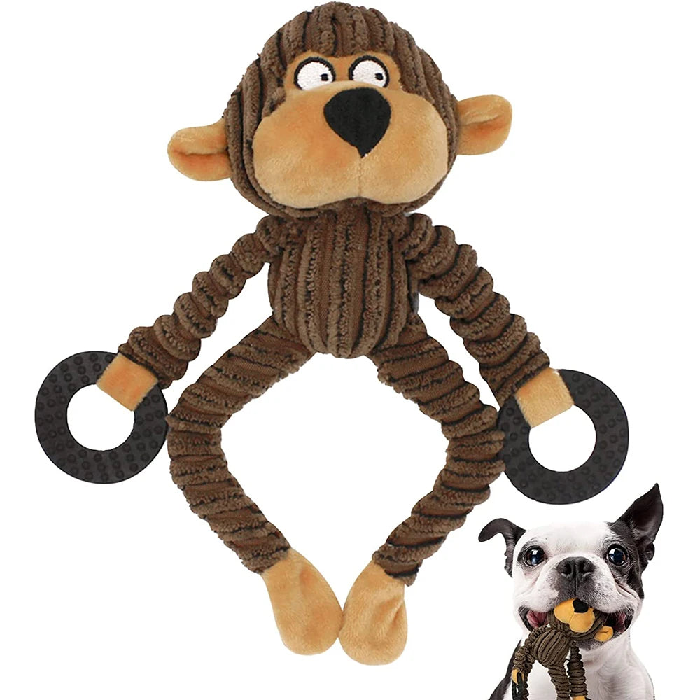 Interactive Plush Squeaky Puppy Chew Toys - Perfect for Teething & Training Small Dogs