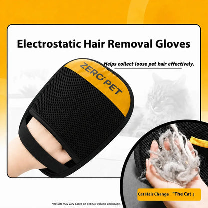 Effortlessly Remove Pet Hair with Our Reusable Electrostatic Pet Hair Remover Mitt – Perfect for Furniture, Carpets, and Bedding!