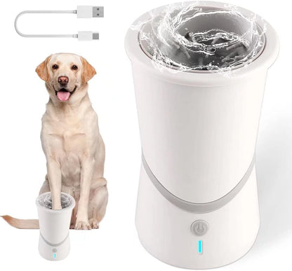 Revolutionary Automatic Pet Paw Cleaner Cup - USB Rechargeable, Portable & Effortless Cleaning for Small to Medium Dogs