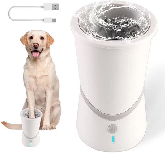 Revolutionary Automatic Pet Paw Cleaner Cup - USB Rechargeable, Portable & Effortless Cleaning for Small to Medium Dogs