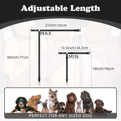 Ultimate Dog Seat Belt for Safe Car Travel - Adjustable, Durable, and Versatile 2-in-1 Leash for Dogs and Cats
