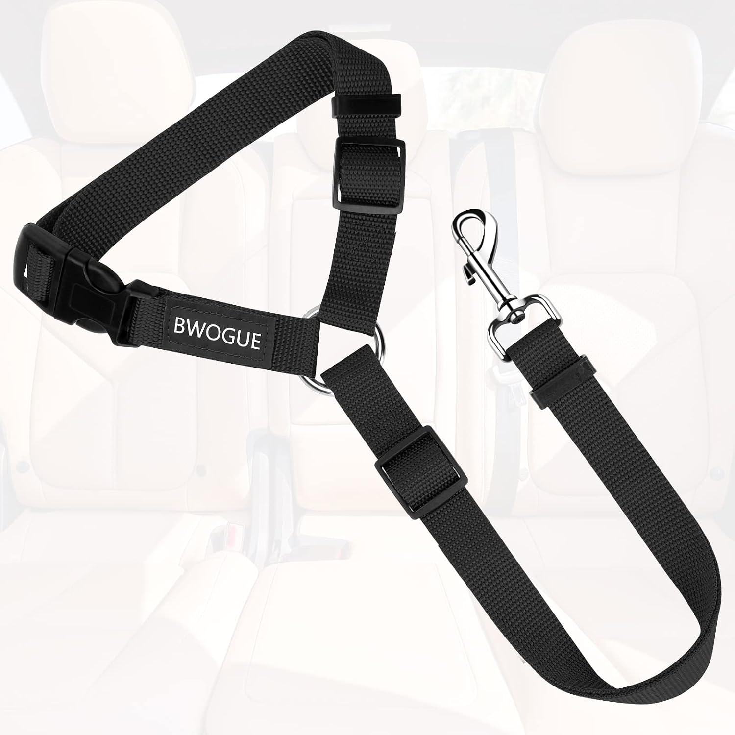 Ultimate Dog Seat Belt for Safe Car Travel - Adjustable, Durable, and Versatile 2-in-1 Leash for Dogs and Cats