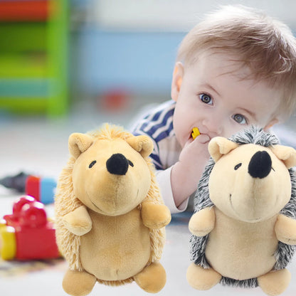 Cuddle & Play: Soft Plush Squeaky Hedgehog Dog Toy for Puppies and Small Dogs