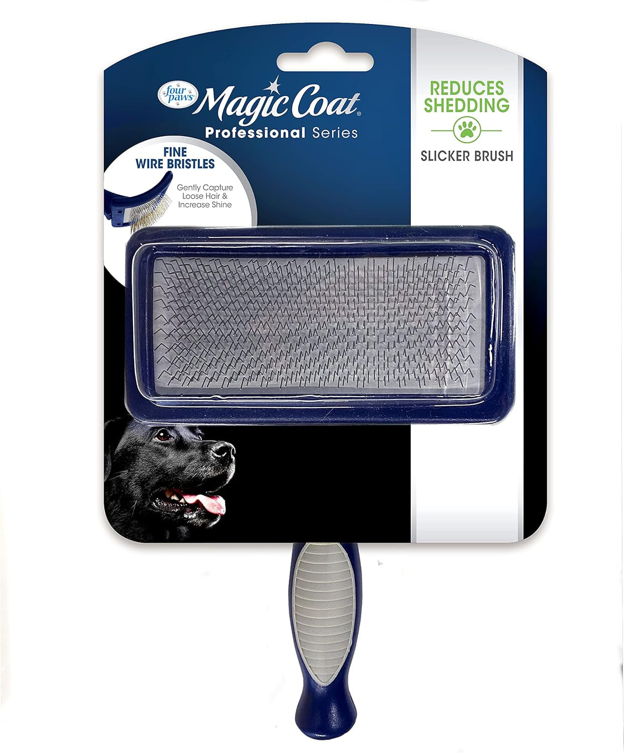 Transform Your Pet's Grooming Routine with the Magic Coat Professional Series Slicker Brush - Reduces Shedding, Enhances Shine, and Perfect for All Coat Types!