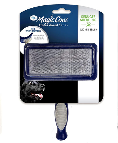 Transform Your Pet's Grooming Routine with the Magic Coat Professional Series Slicker Brush - Reduces Shedding, Enhances Shine, and Perfect for All Coat Types!