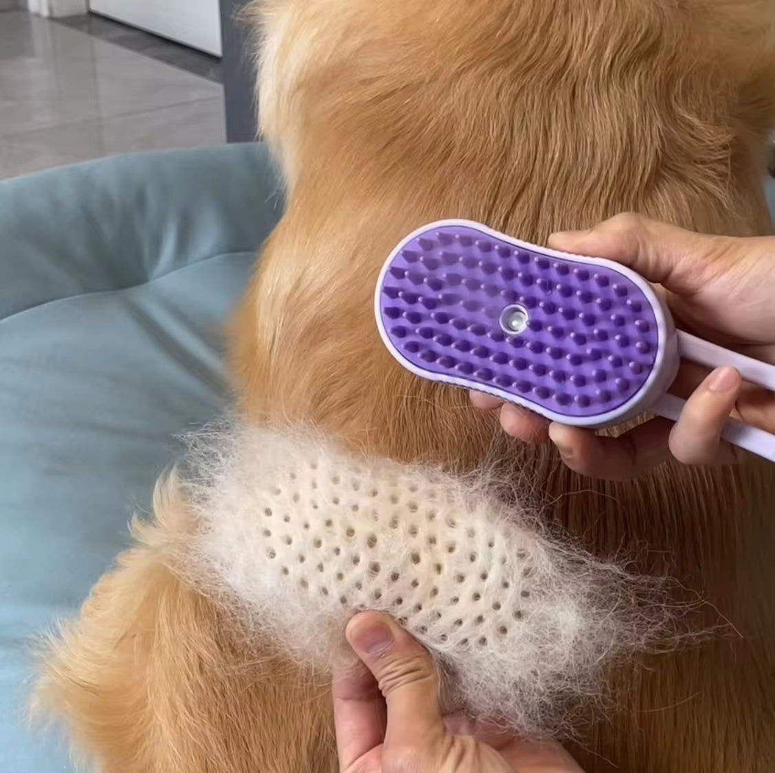 Revolutionary Pet Spray Comb for Effortless Grooming - Electric Hair Removal Brush with One-Click Spray for Cats and Dogs