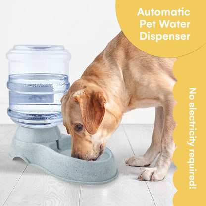 NOA Automatic Pet Water Dispenser - Ultimate 3.8L Gravity Feeder and Waterer Station for Cats and Dogs