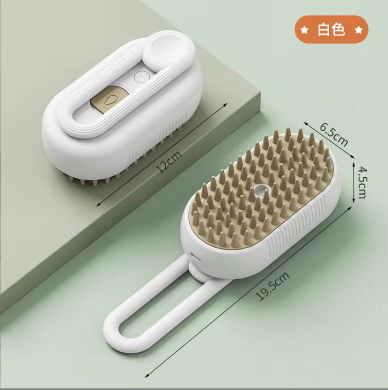 Revolutionary Pet Spray Comb for Effortless Grooming - Electric Hair Removal Brush with One-Click Spray for Cats and Dogs