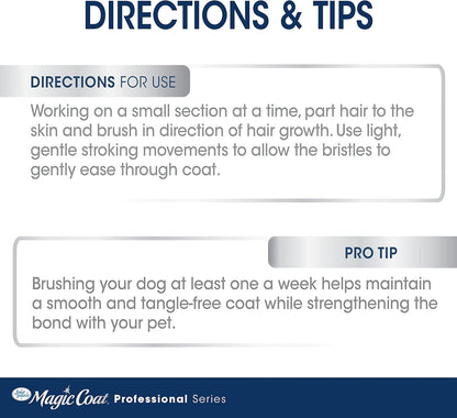 Transform Your Pet's Grooming Routine with the Magic Coat Professional Series Slicker Brush - Reduces Shedding, Enhances Shine, and Perfect for All Coat Types!