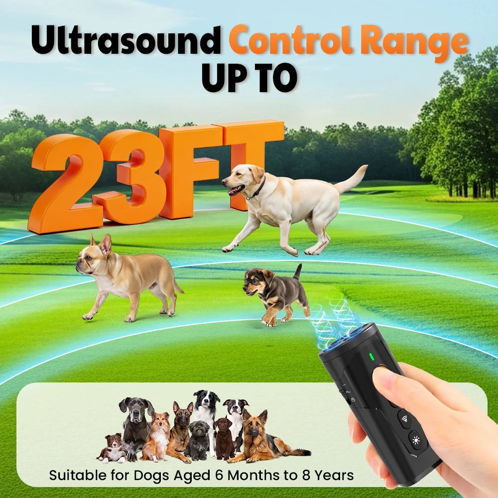 Revolutionary Ultrasonic Bark Control Device - The Ultimate Handheld Solution for Training Your Dog and Curbing Bad Behavior
