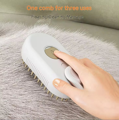 Revolutionary Pet Spray Comb for Effortless Grooming - Electric Hair Removal Brush with One-Click Spray for Cats and Dogs