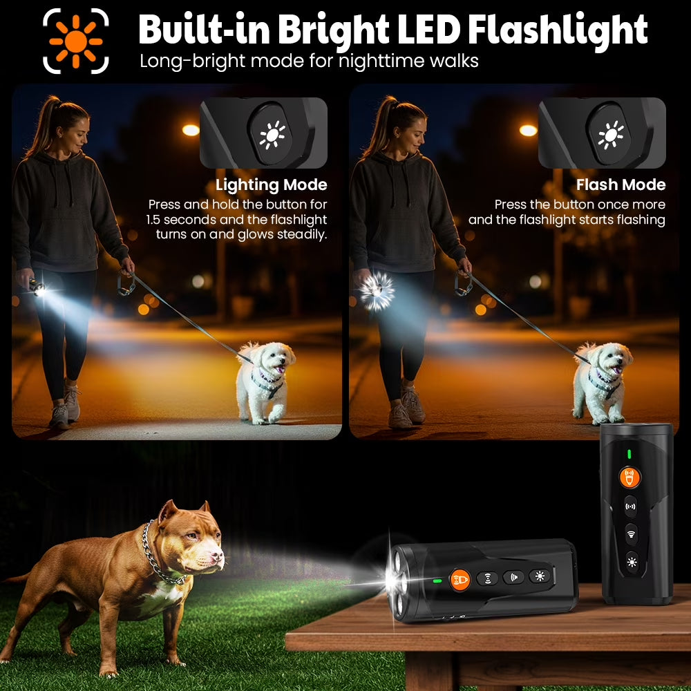 Revolutionary Ultrasonic Bark Control Device - The Ultimate Handheld Solution for Training Your Dog and Curbing Bad Behavior