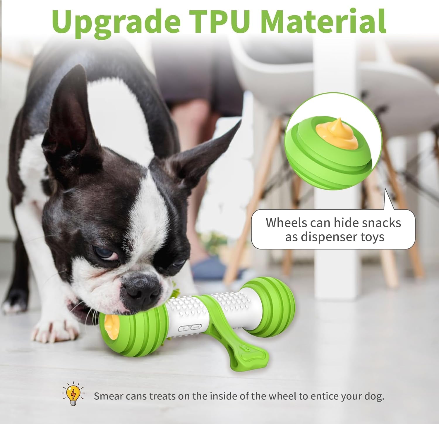 Exciting Interactive Dog Bone Toy - USB Rechargeable Motion Activated Fun for All Dogs!
