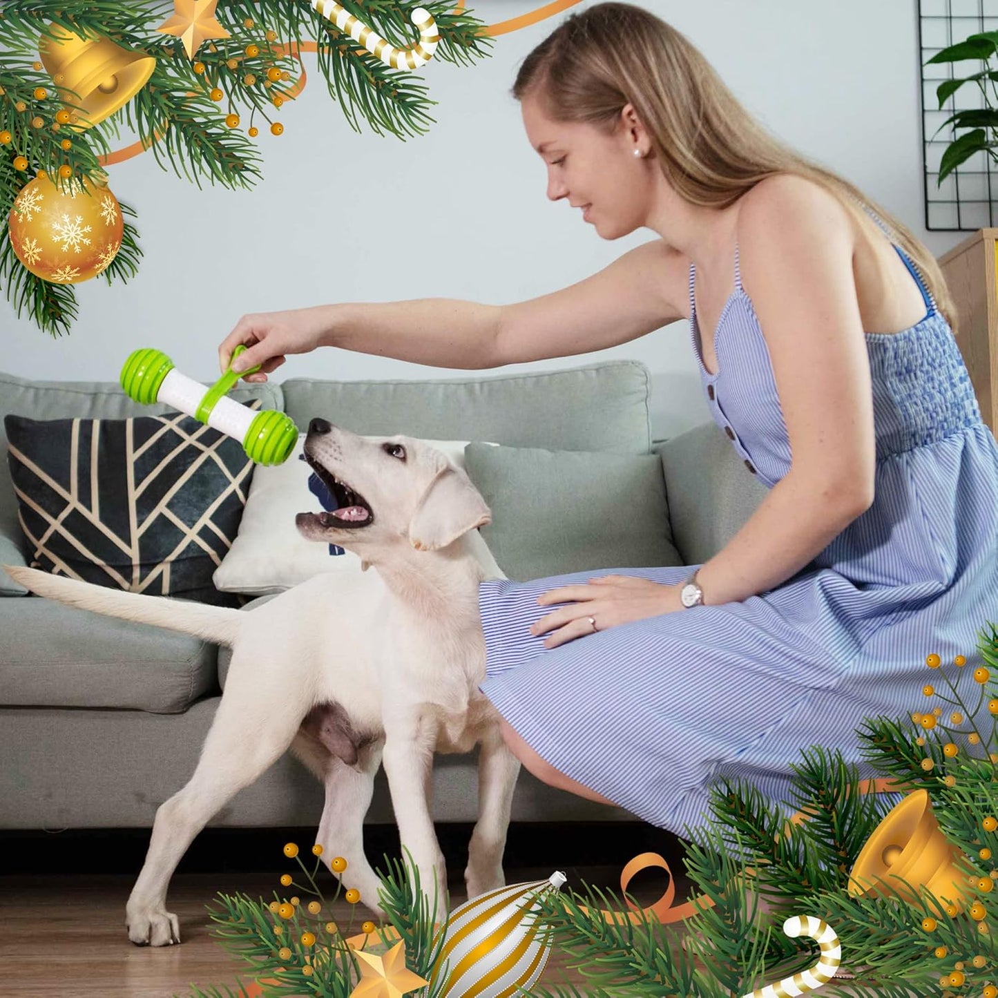 Exciting Interactive Dog Bone Toy - USB Rechargeable Motion Activated Fun for All Dogs!