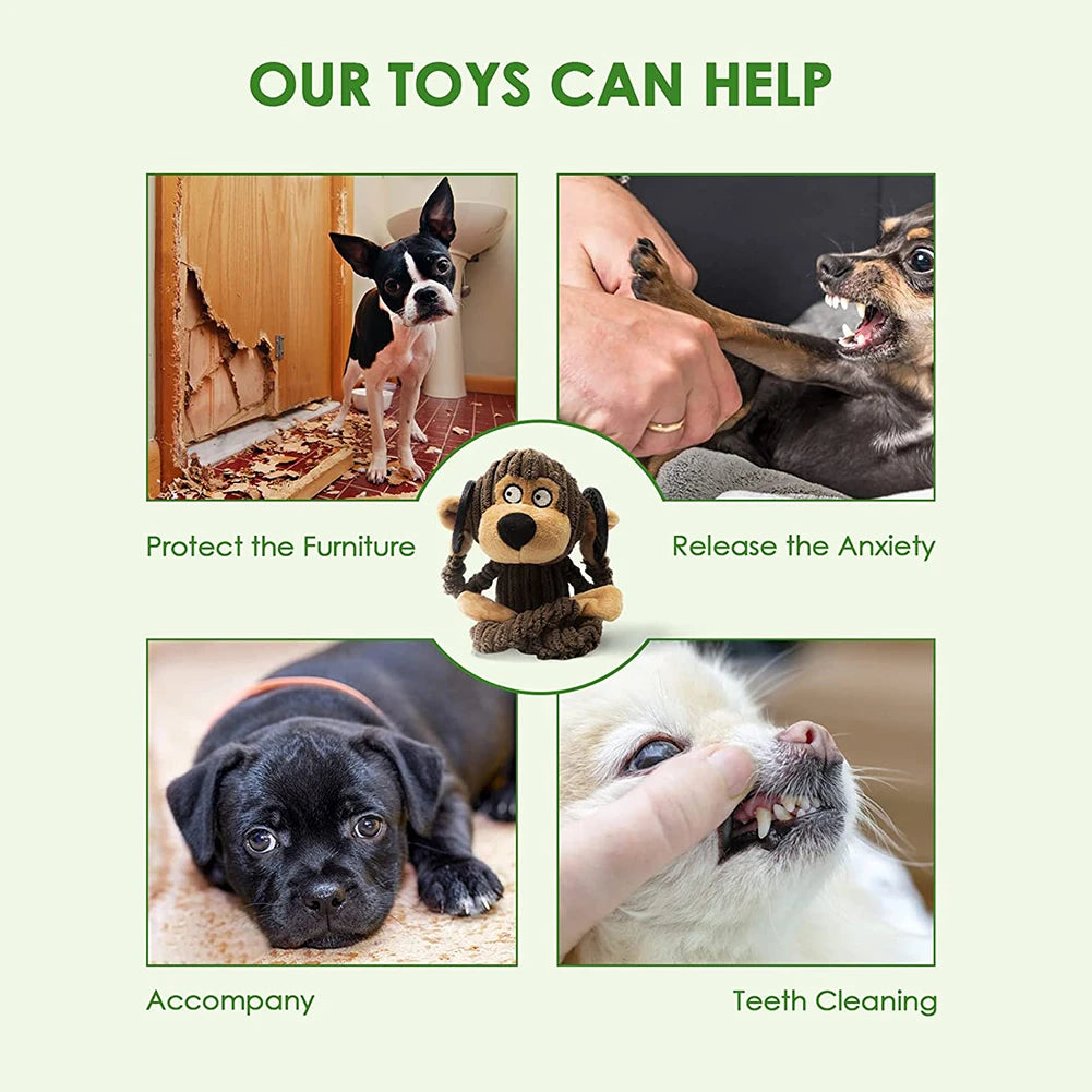 Interactive Plush Squeaky Puppy Chew Toys - Perfect for Teething & Training Small Dogs