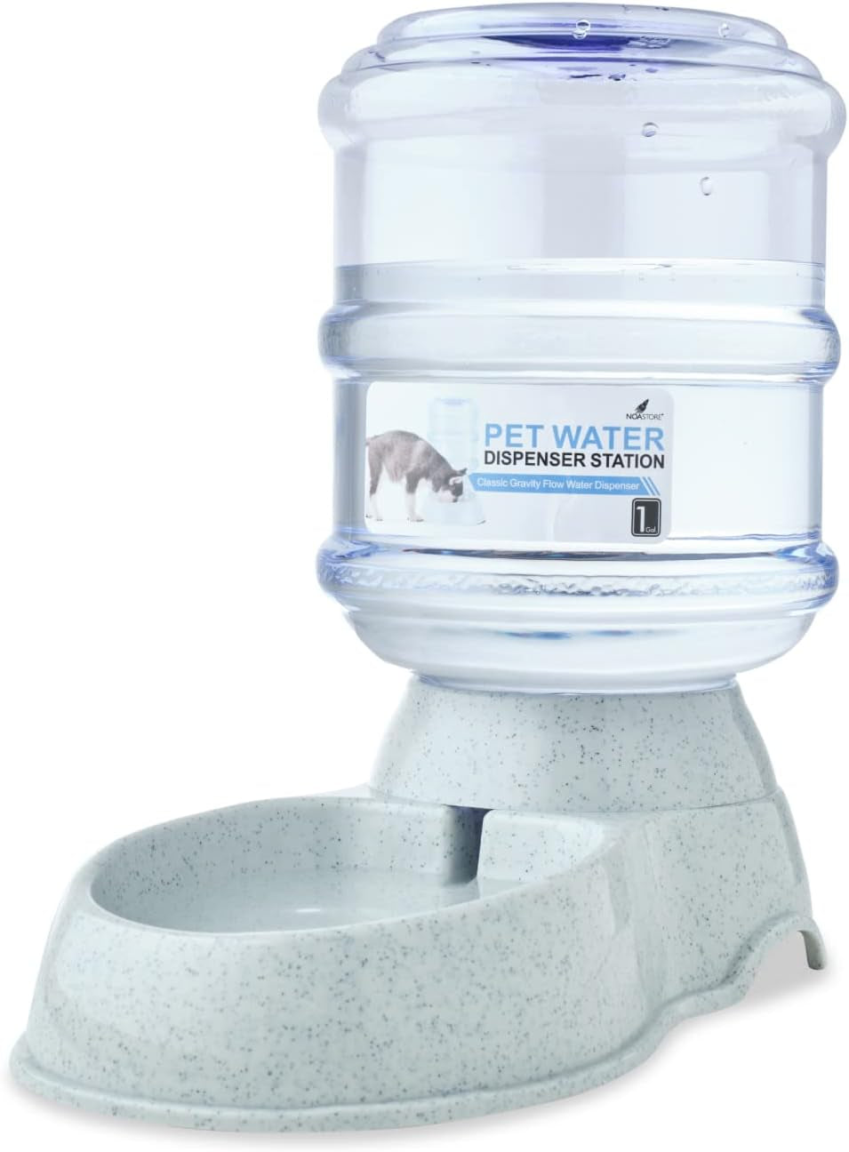 NOA Automatic Pet Water Dispenser - Ultimate 3.8L Gravity Feeder and Waterer Station for Cats and Dogs