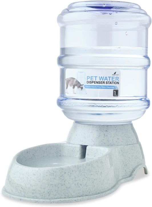 NOA Automatic Pet Water Dispenser - Ultimate 3.8L Gravity Feeder and Waterer Station for Cats and Dogs